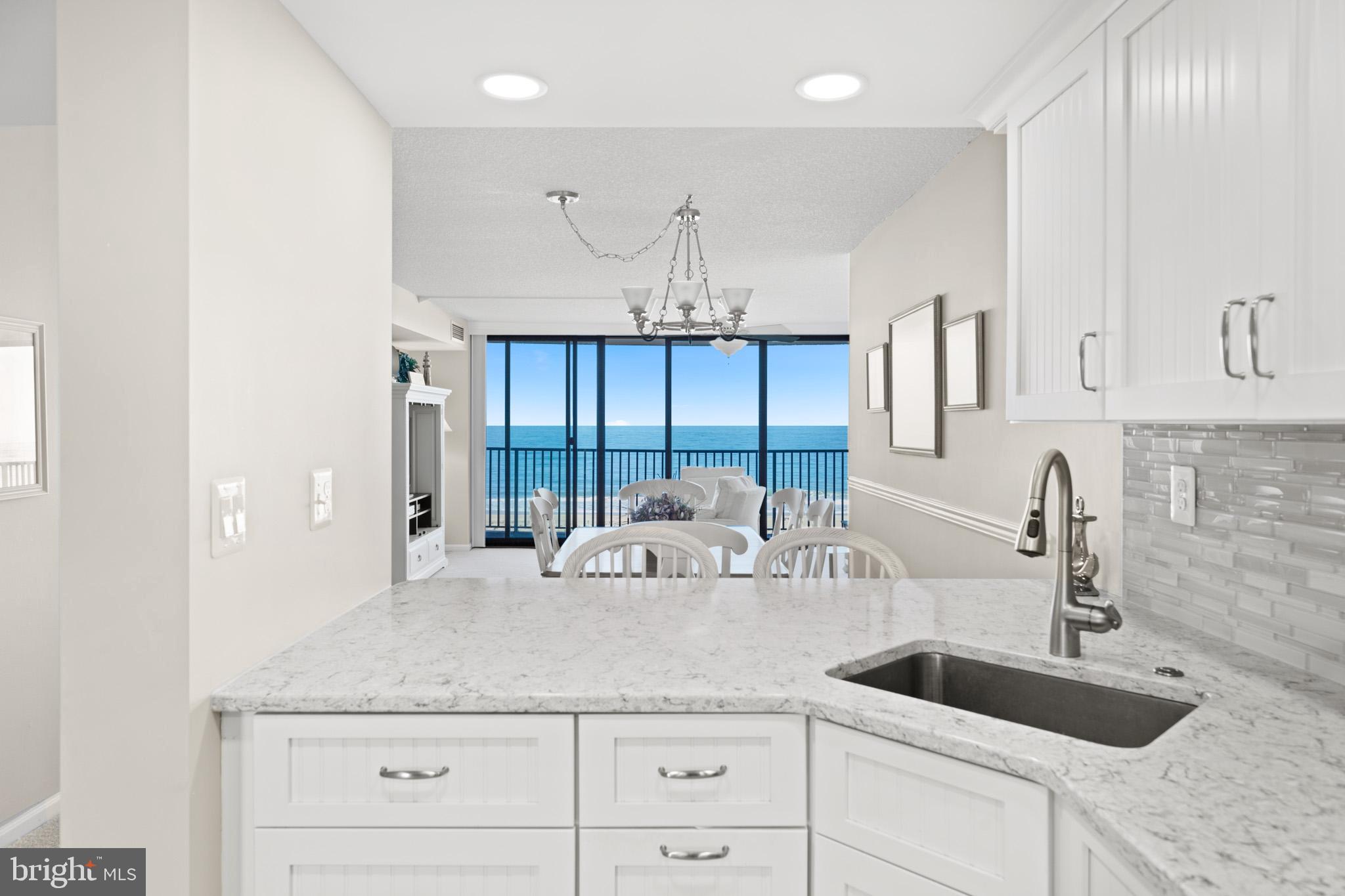 503 North Edgewater House Road, Unit 503N Bethany Beach, DE 19930 - Photo 11 of 51 Kitchen with an ocean view!