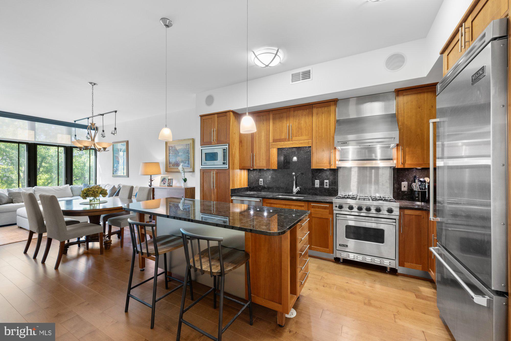 4301 Military Road Northwest, Unit 413 Washington, DC 20015 - Photo 7 of 24 Chef's kitchen with Viking appliances