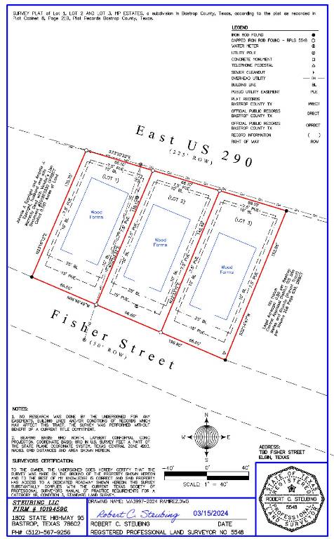 109 Fisher Street, Unit A & B Elgin, TX 78621 - Photo 8 of 9 Survey