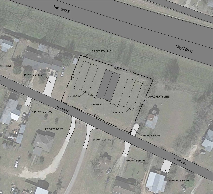 109 Fisher Street, Unit A & B Elgin, TX 78621 - Photo 9 of 9 Map / location