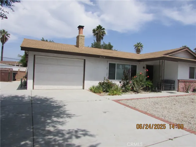a view of a balcony and front door