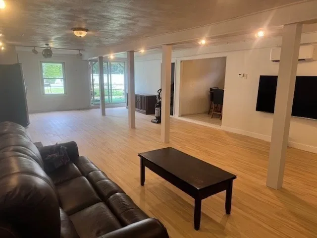 a view of swimming pool with a garden