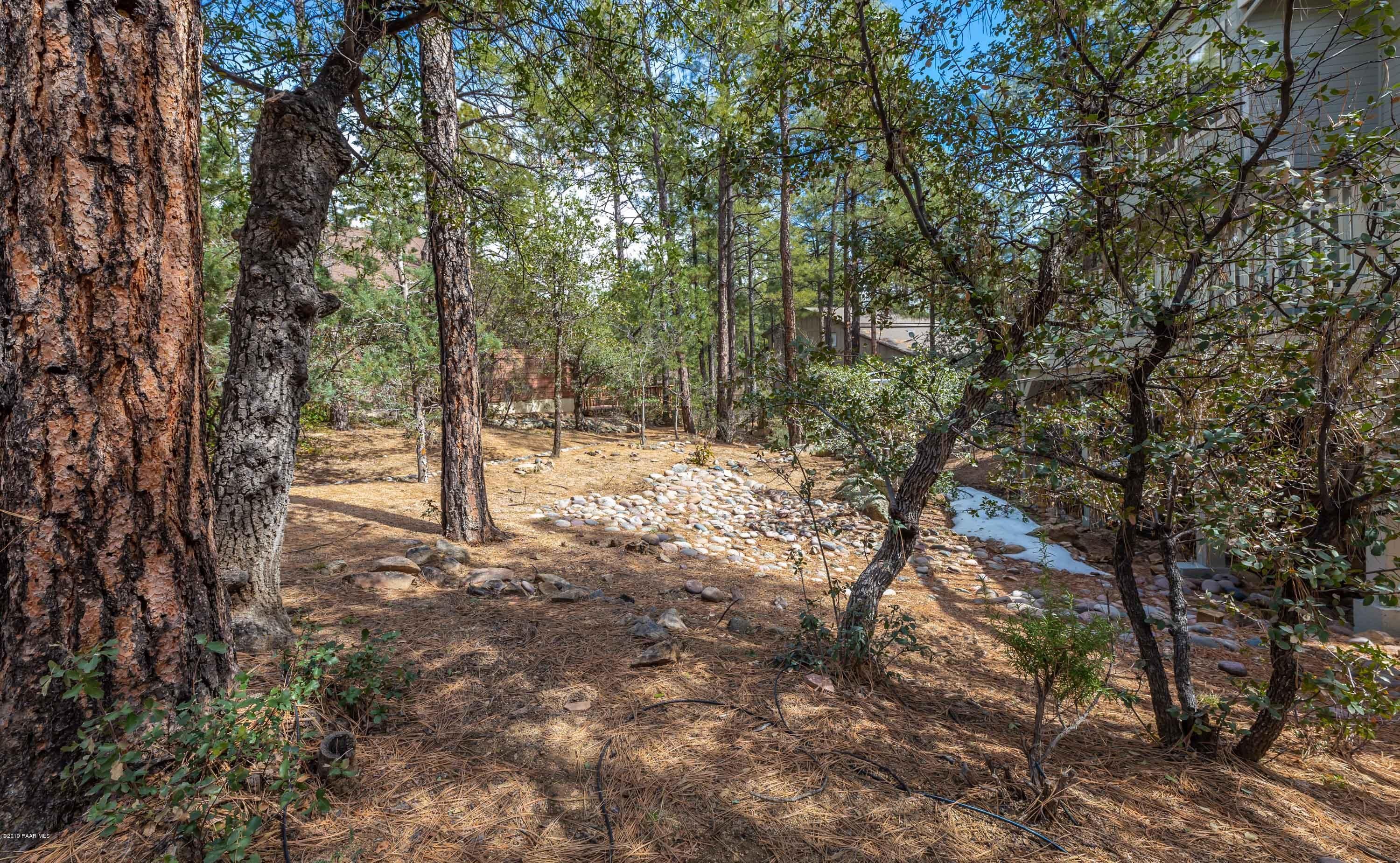 1146 East Timber Ridge Road Prescott, AZ 86303 - Photo 15 of 20 Backyard With Seasonal Creek