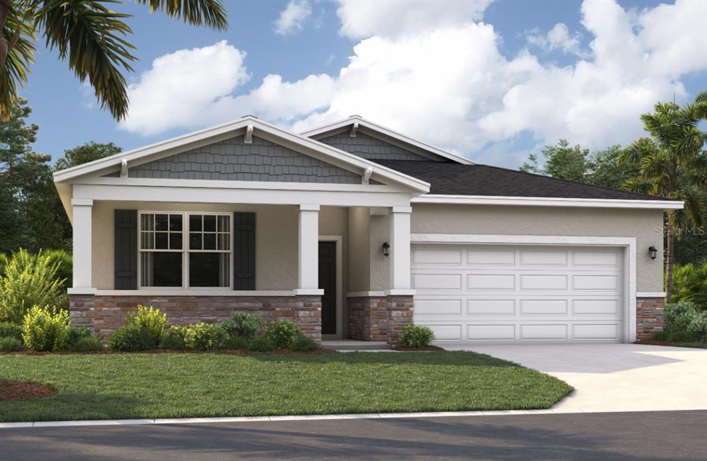 3855 Rising Trail Davenport, FL 33837 - Photo 1 of 1 front view of house with a yard
