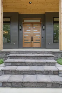 a view of a entryway door of the house