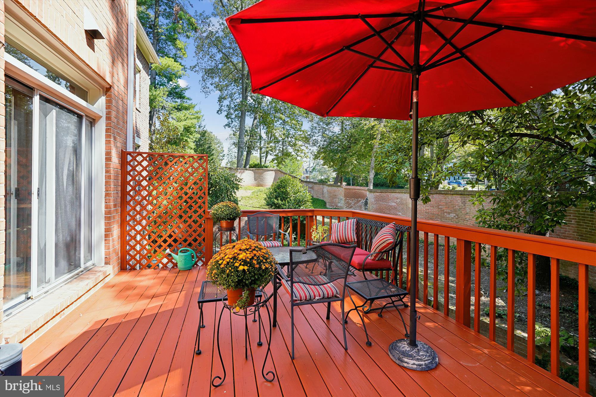 3922 North Glebe Road Arlington, VA 22207 - Photo 8 of 46 a view of balcony with wooden floor and outdoor seating