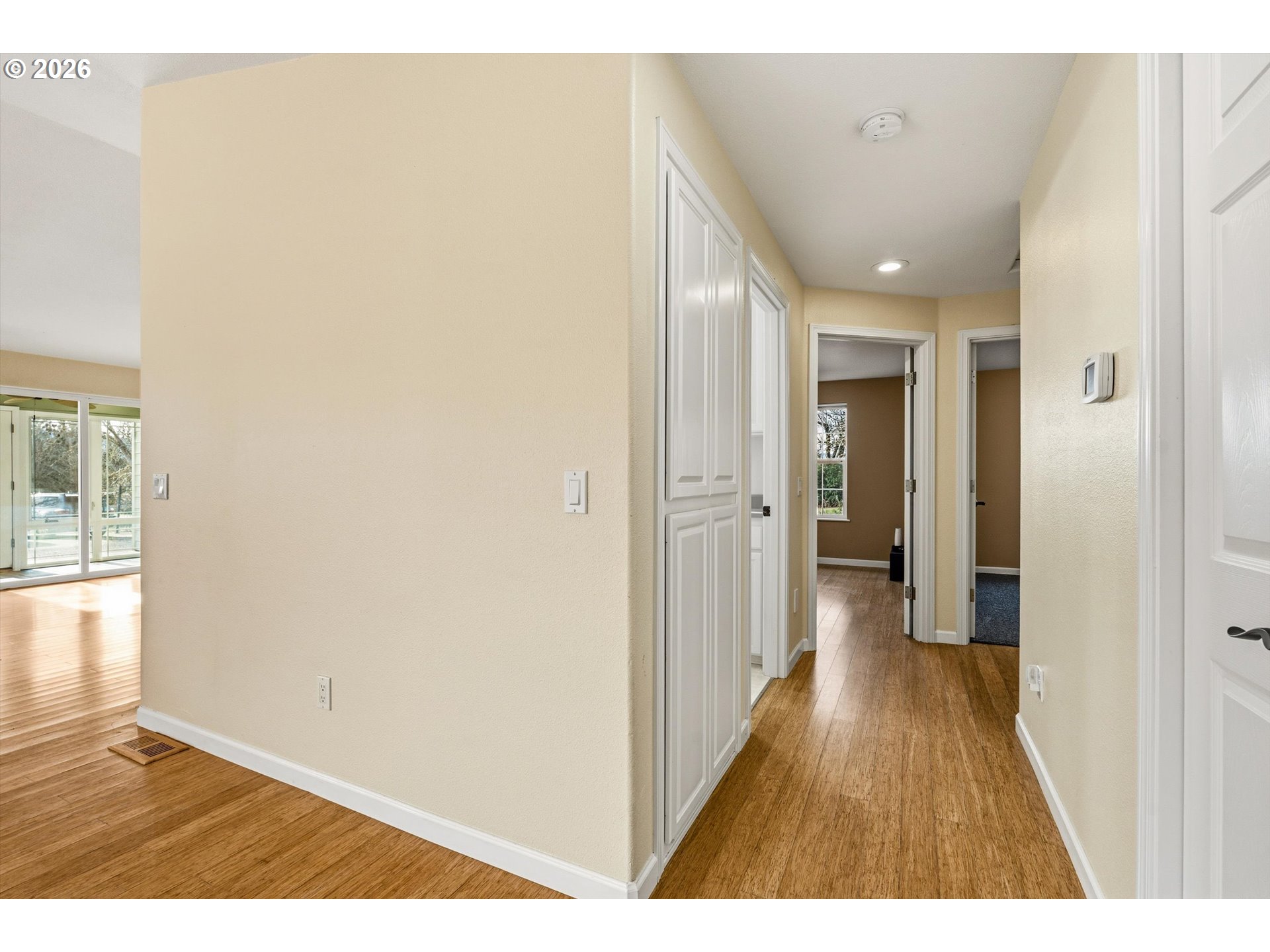 30303 Bellfountain Road Corvallis, OR 97333 - Photo 21 of 47 a view of a hallway with wooden floor