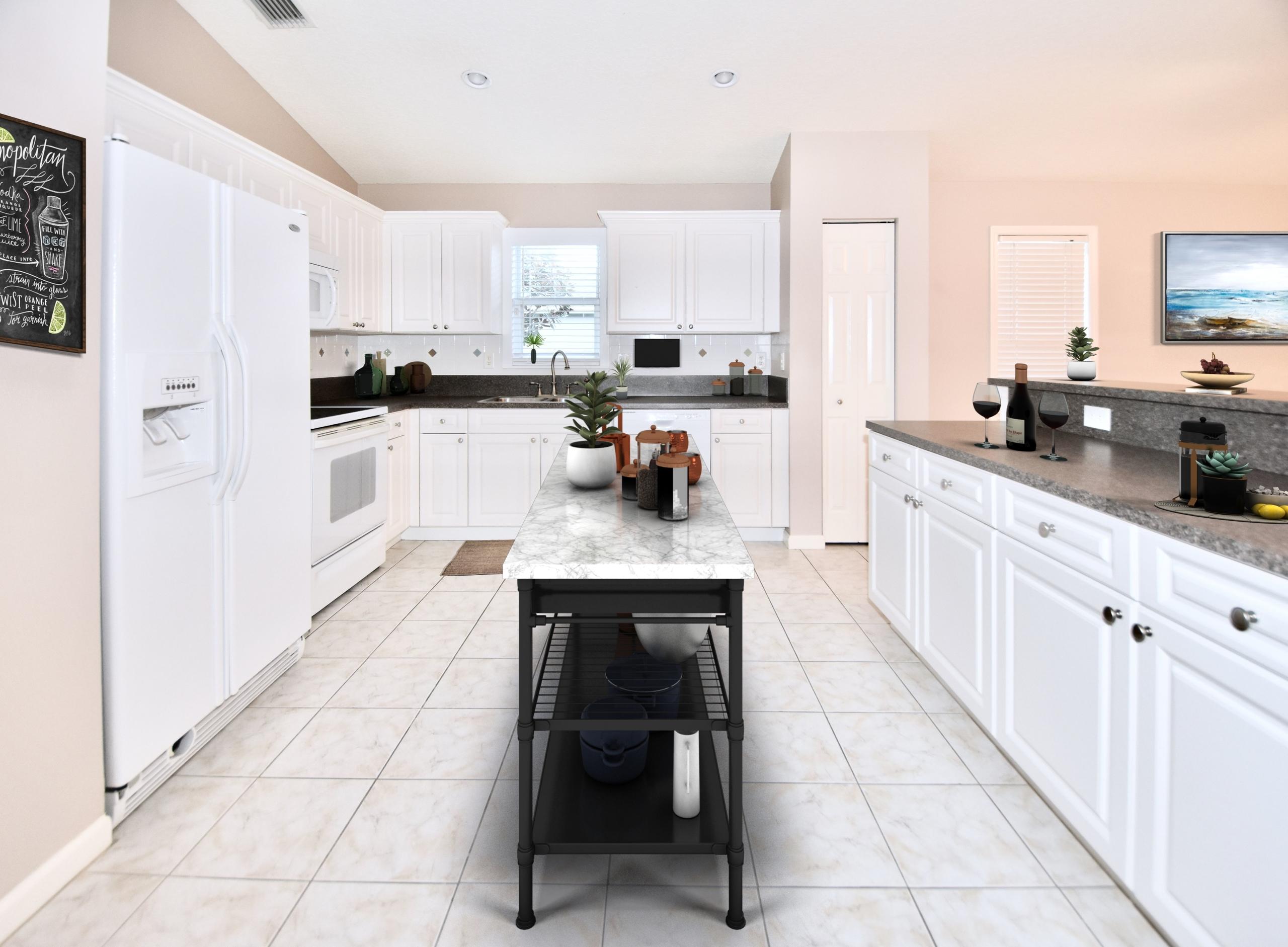 2790 Southwest Riviera Road Stuart, FL 34997 - Photo 3 of 40 Kitchen with cart -scene copy