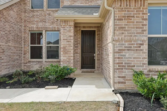 a view of front door of house
