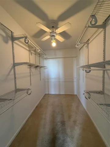a view of a walk in closet