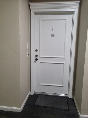 a view of front door