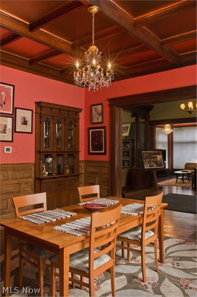 2911 Scranton Road Cleveland, OH 44113 - Photo 11 of 23 Dining room with beautiful built-in cabinetry