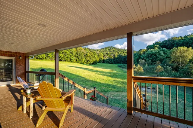 a outdoor space with chairs