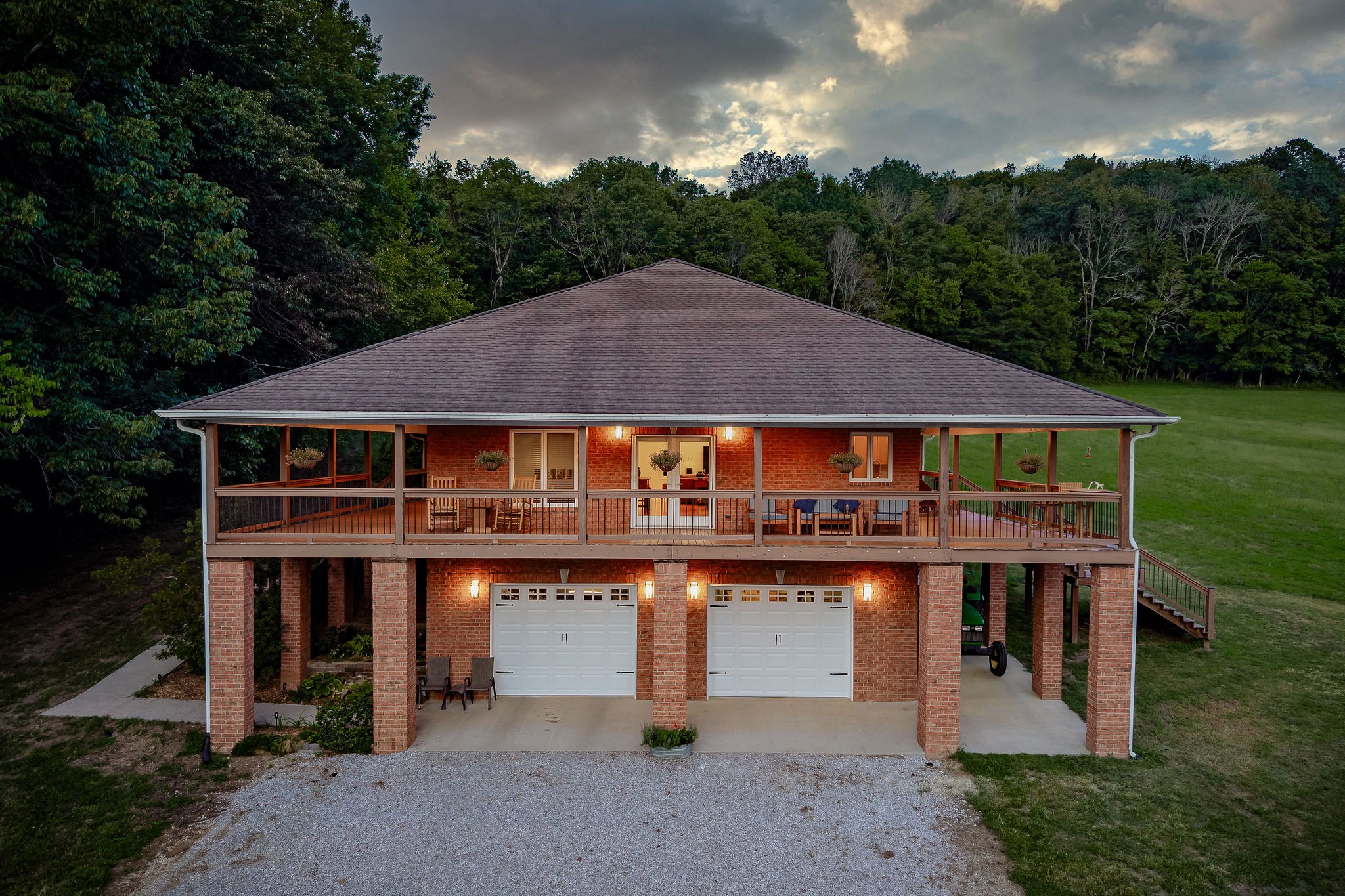 574 Hayes Ridge Road Lancaster, TN 38569 - Photo 37 of 53 a aerial view of a house with a yard balcony and a garden