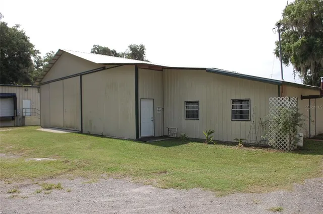 a backyard of a house