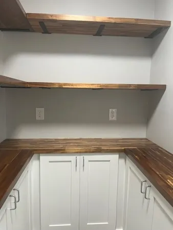 a close view of closet