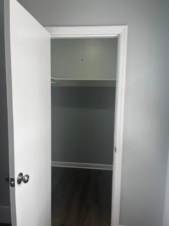 a close view of closet