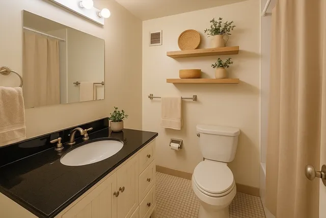a bathroom with a sink and a toilet