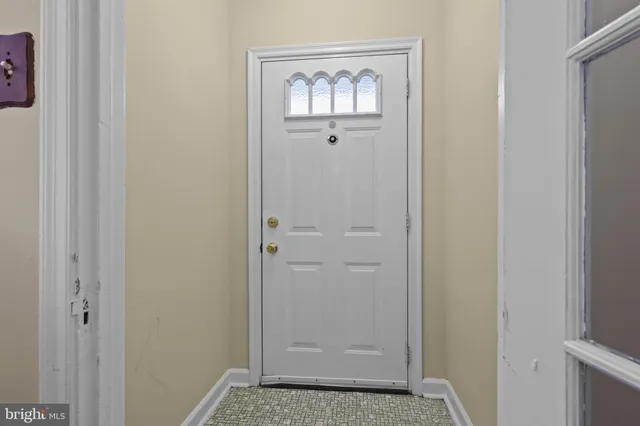 a view of an front door