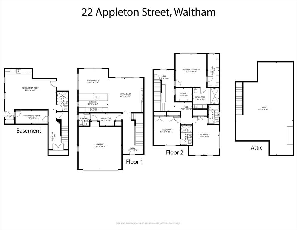 22 Appleton Street, Unit 2 Waltham, MA 02453 - Photo 37 of 38 Gallery Image 37