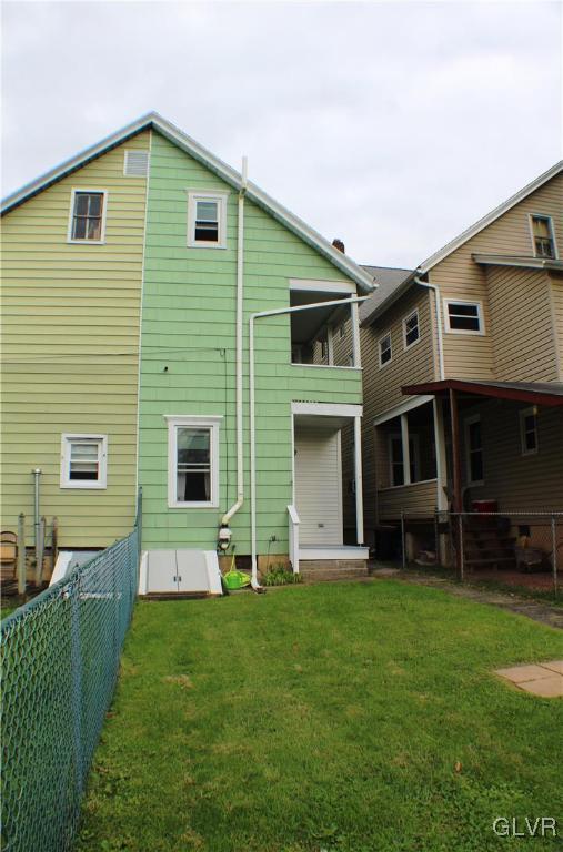 304 First Street Slatington, PA 18080 - Photo 3 of 30 Fenced back yard, and note the 2nd fl balcony