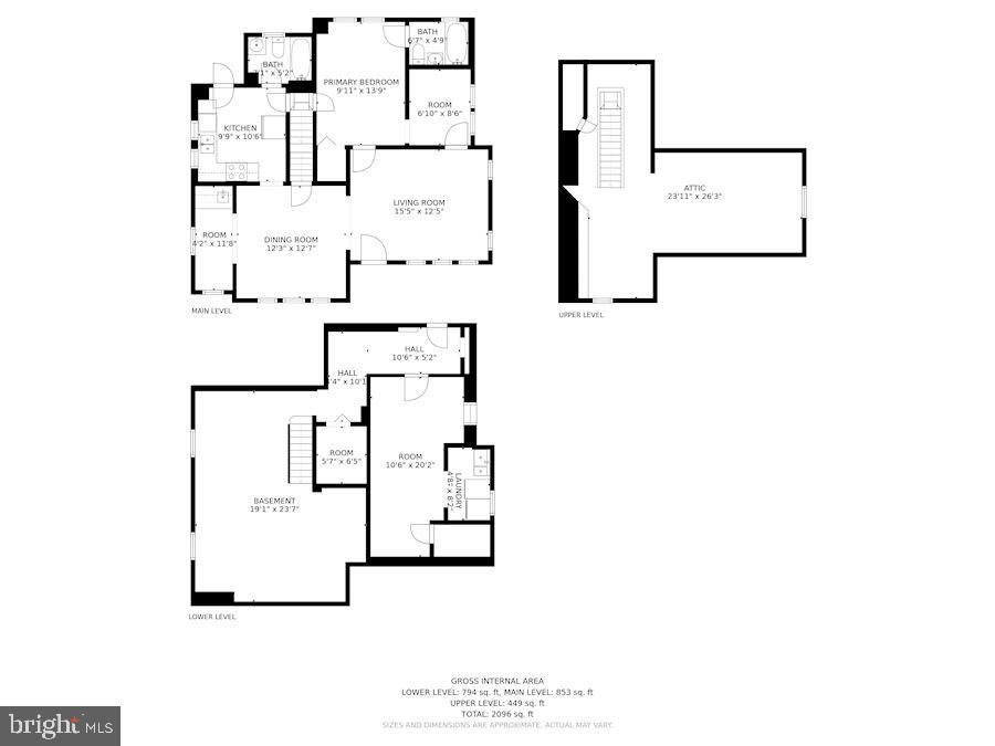 819 Warwick Road Baltimore, MD 21229 - Photo 20 of 23 Floor Plan