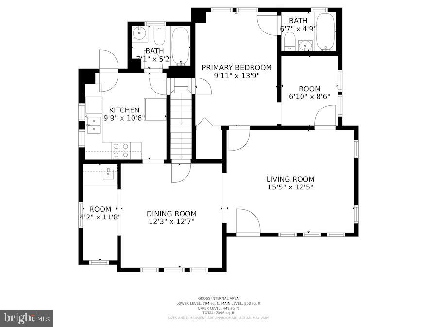 819 Warwick Road Baltimore, MD 21229 - Photo 21 of 23 Floor Plan