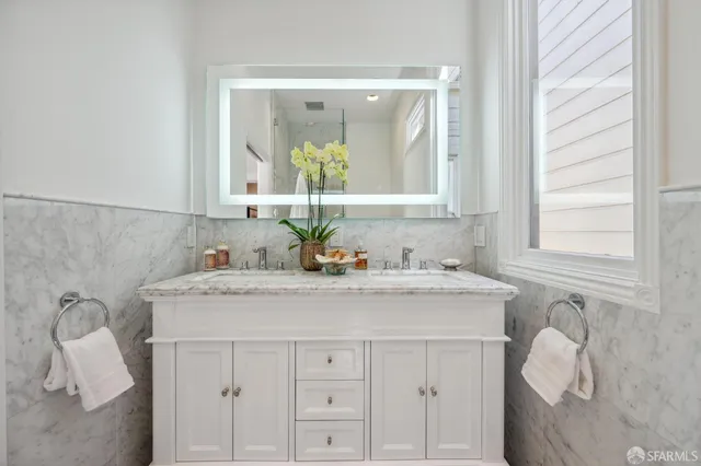 a view of a patio in the backyard