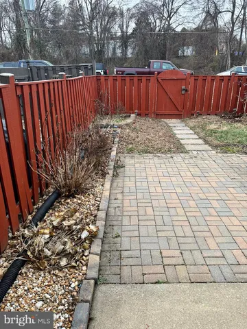a view of a porch with a door
