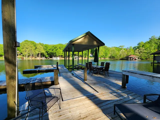 a view of a building with a large window