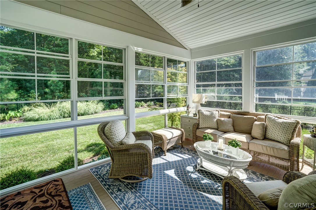 165 Button Bush Road Richmond, VA 23238 - Photo 23 of 50 a balcony with furniture and a garden