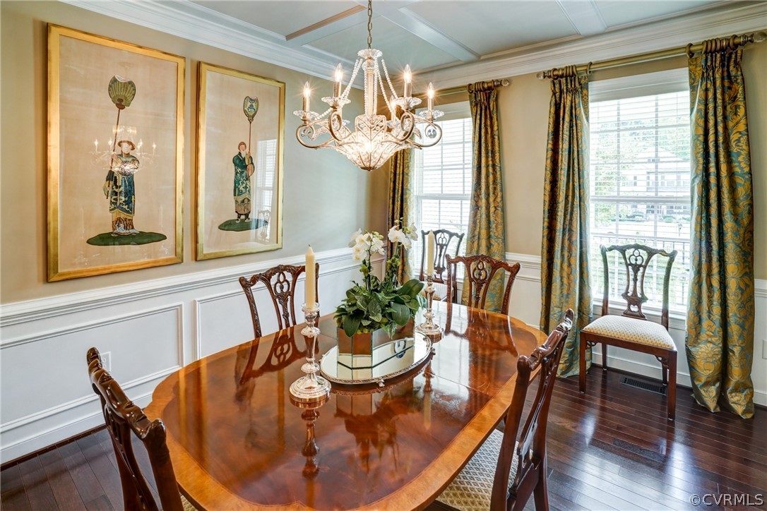 165 Button Bush Road Richmond, VA 23238 - Photo 9 of 50 a view of a dining room with furniture window and wooden floor