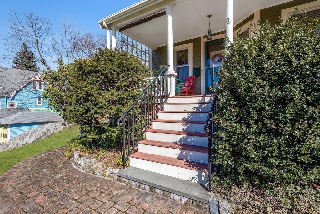 2 Clifton Park Melrose, MA 02176 - Photo 6 of 28 a view of a house with a yard and plants