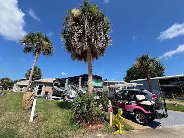 a view of car parked in garage