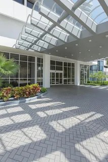 a front view of a building