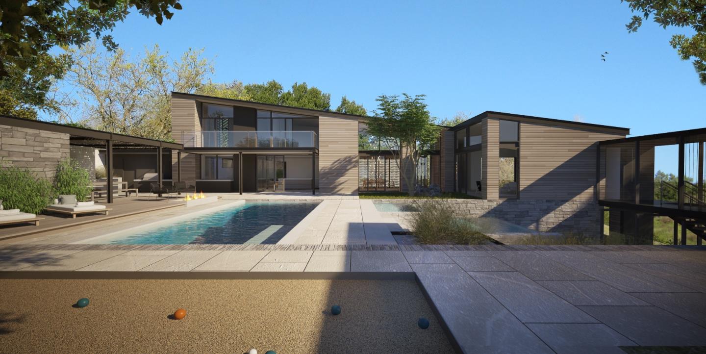 385 Moore Road Woodside, CA 94062 - Photo 12 of 25 a view of a house with a yard