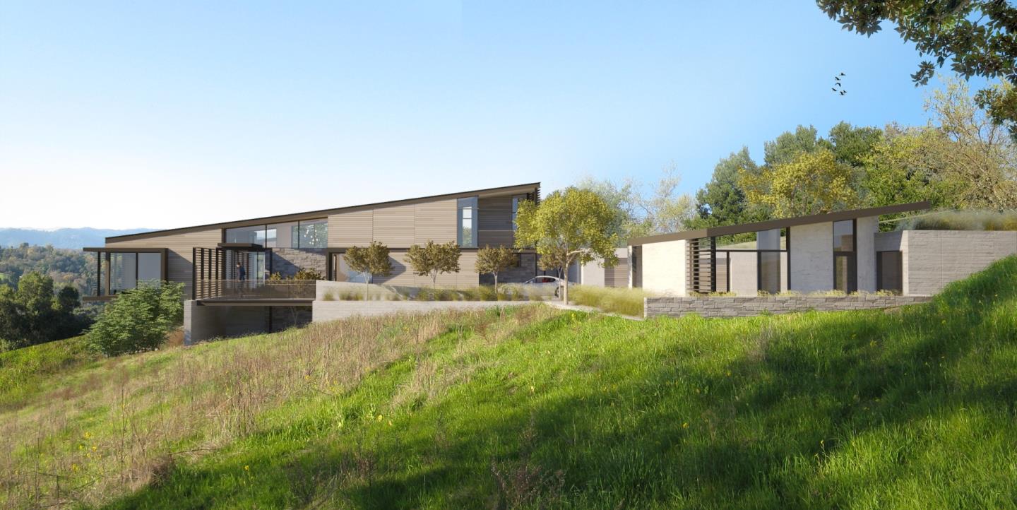 385 Moore Road Woodside, CA 94062 - Photo 10 of 25 a view of a house with backyard and garden