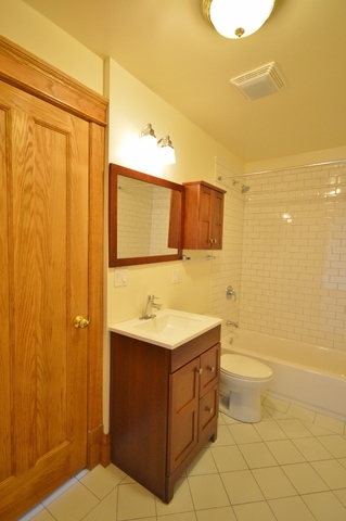 Undisclosed Address Chicago, IL 60657 - Photo 9 of 9 a bathroom with a sink a toilet and shower