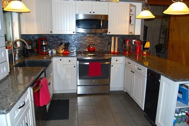 522 Shady Nook Road West Newfield, ME 04095 - Photo 15 of 30 Kitchen w/ tile back splash and tile...