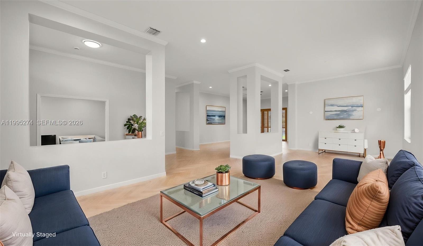 1907 Timberline Road Weston, FL 33327 - Photo 5 of 18 a living room with furniture and wooden floor