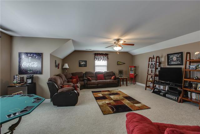 369 Truman Road West Franklin, TN 37064 - Photo 16 of 20 BONUS ROOM IS LOCATED OVER THE GARAGE AND FEATURES A CEILING FAN, 2" BLINDS AND A 4'X13' BUMP OUT TO GIVE EXTRA ROOM AND NATURAL LIGHT,