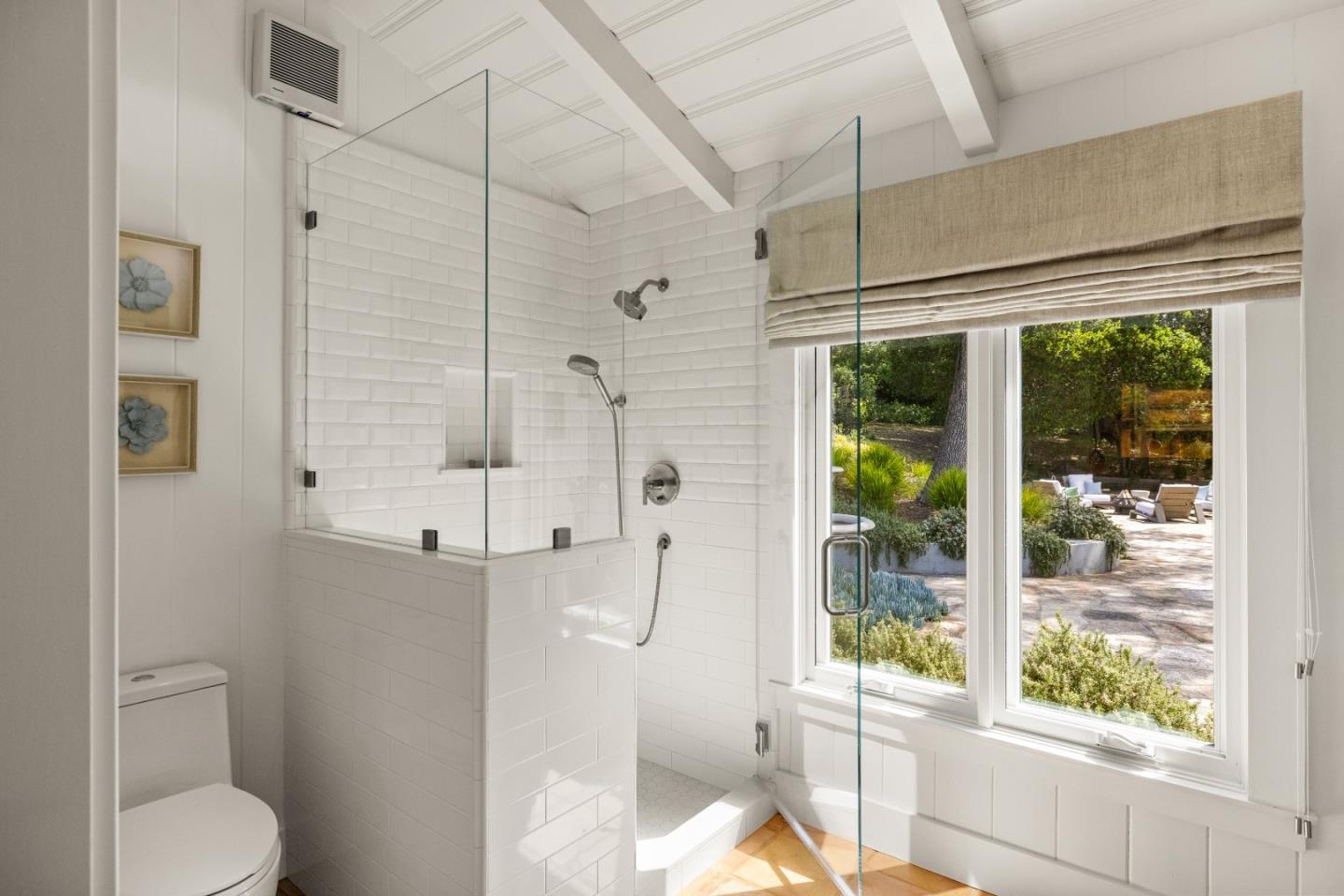 58 La Rancheria Carmel Valley, CA 93924 - Photo 23 of 36 a bathroom with a shower and toilet