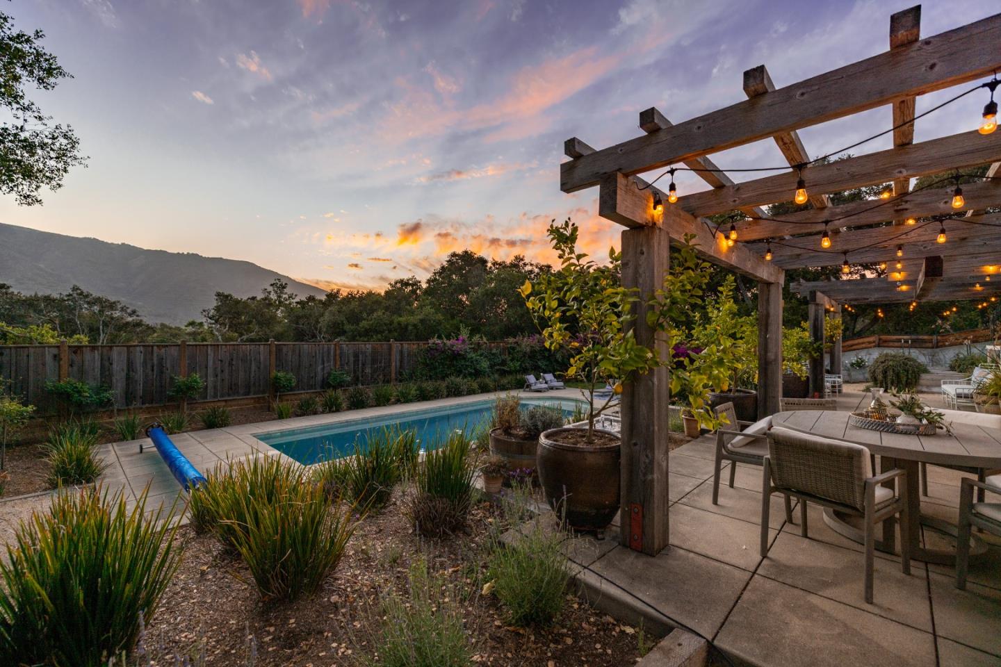 58 La Rancheria Carmel Valley, CA 93924 - Photo 28 of 36 a view of a swimming pool with a patio