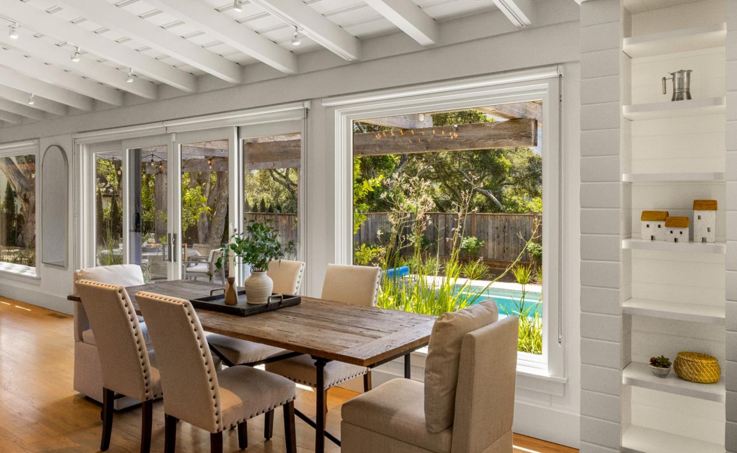 58 La Rancheria Carmel Valley, CA 93924 - Photo 8 of 36 a view of a dining room with furniture window and outside view