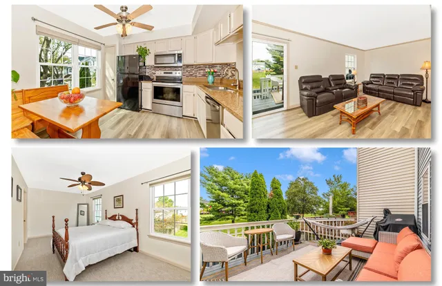 a view of a living room and dining room