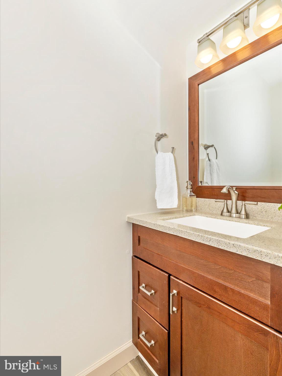6739 Killdeer Court Frederick, MD 21703 - Photo 17 of 38 a bathroom with a sink and a mirror