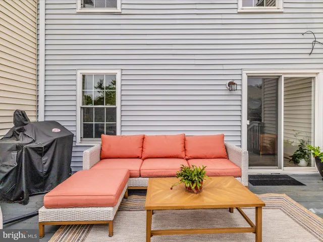a view of a chairs in patio
