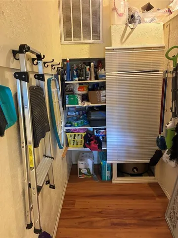 a view of a walk in closet