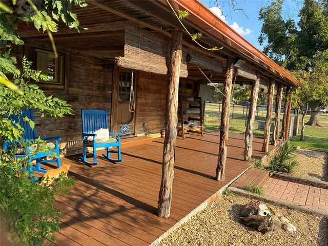 a view of outdoor seating space