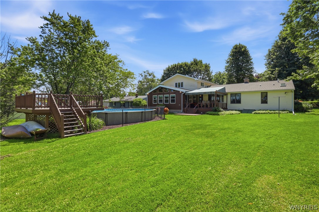 12 Beverly Drive Evans, NY 14006 - Photo 29 of 41 Above ground pool w/deck